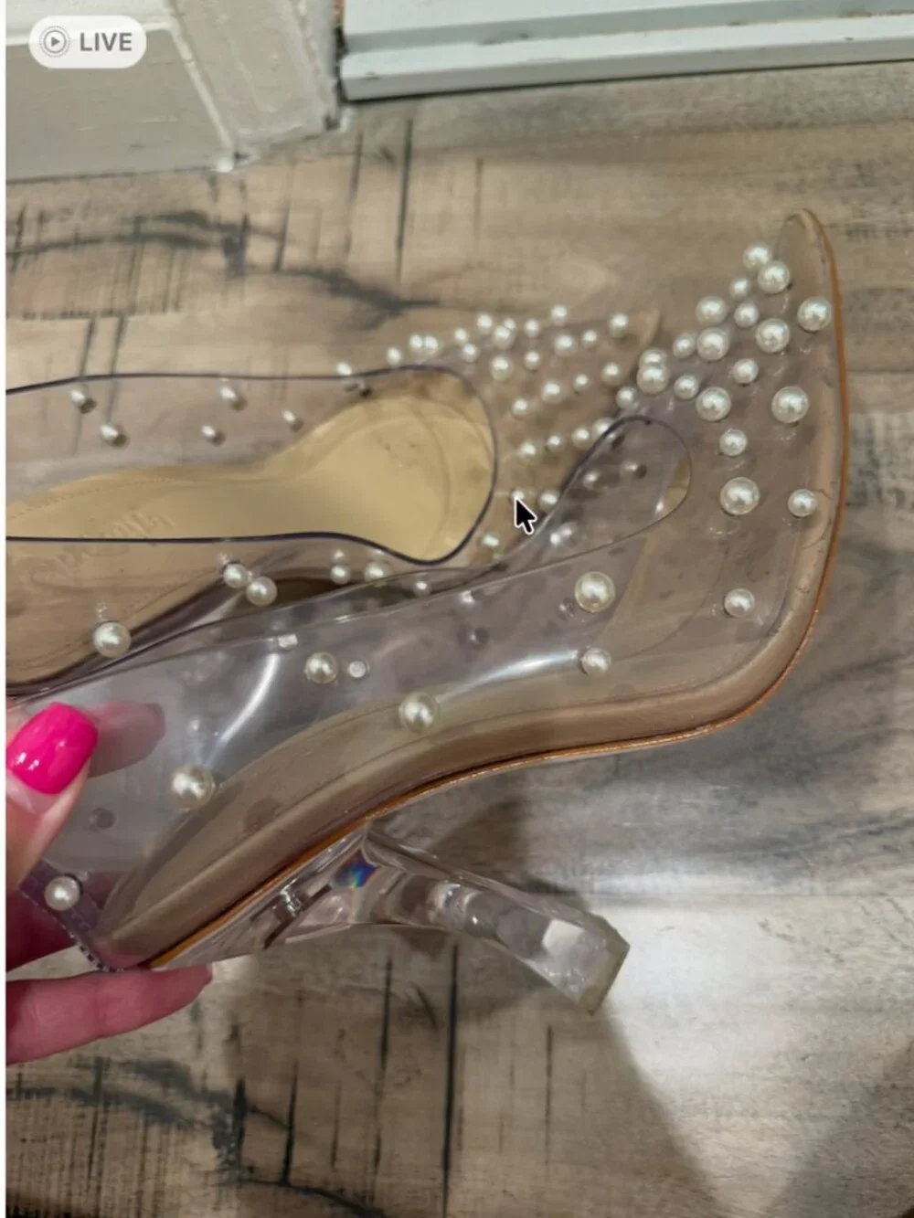 Cult Gaia bijan faux pearl-embellished pvc pumps - 38